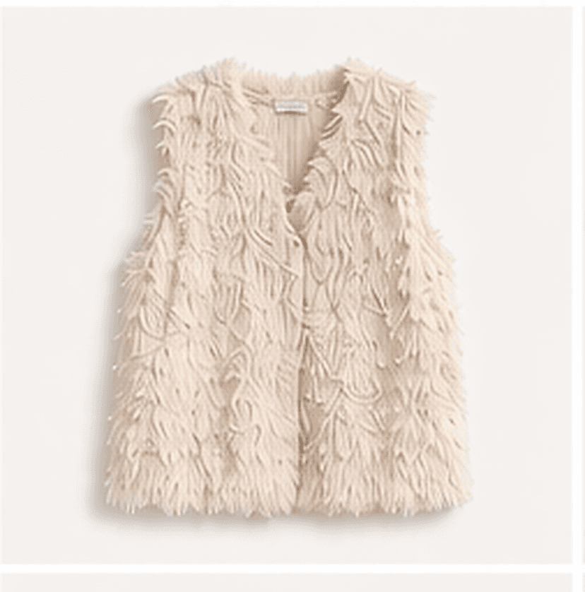 フリンジニットベスト（アイボリー）